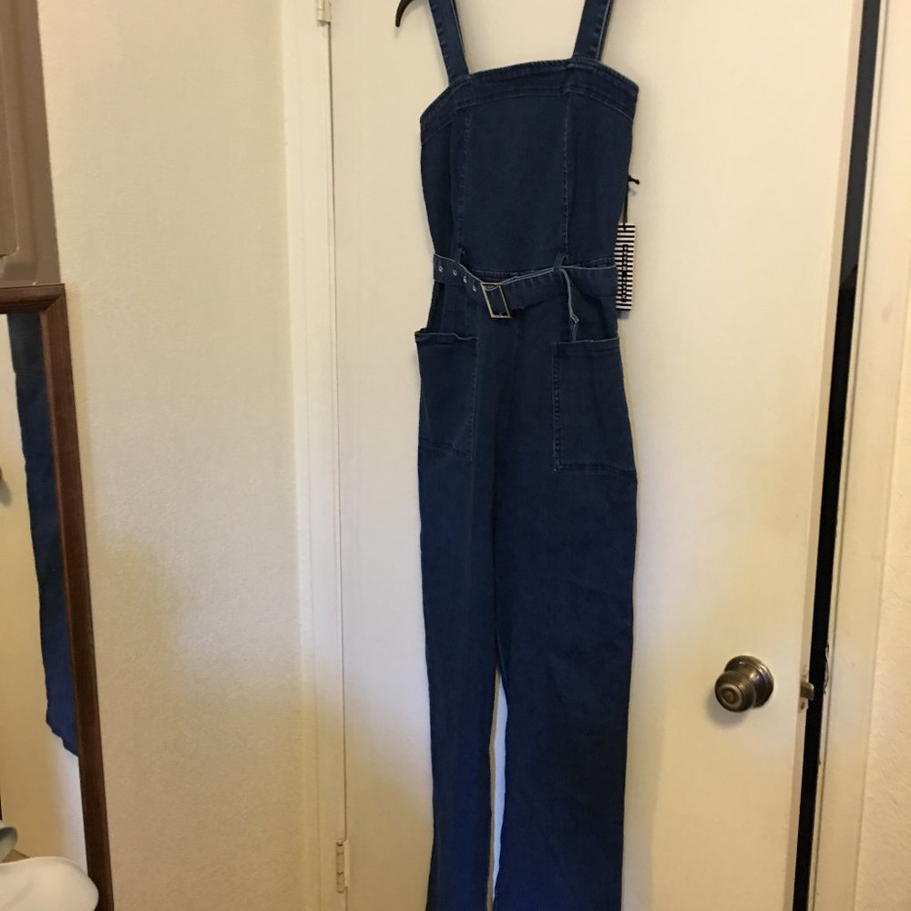 Haute Monde Contemporary Overalls Jumpsuit M